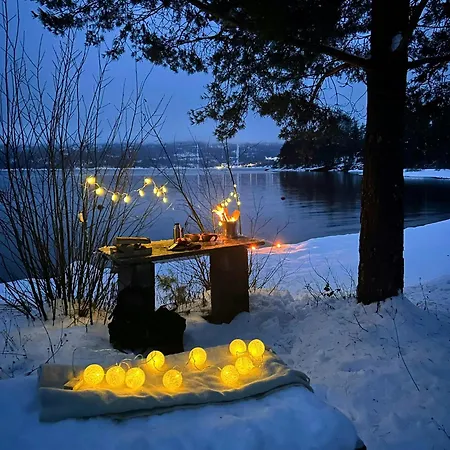 Cluster With Bonfire Near Eikeren Eidsfoss
